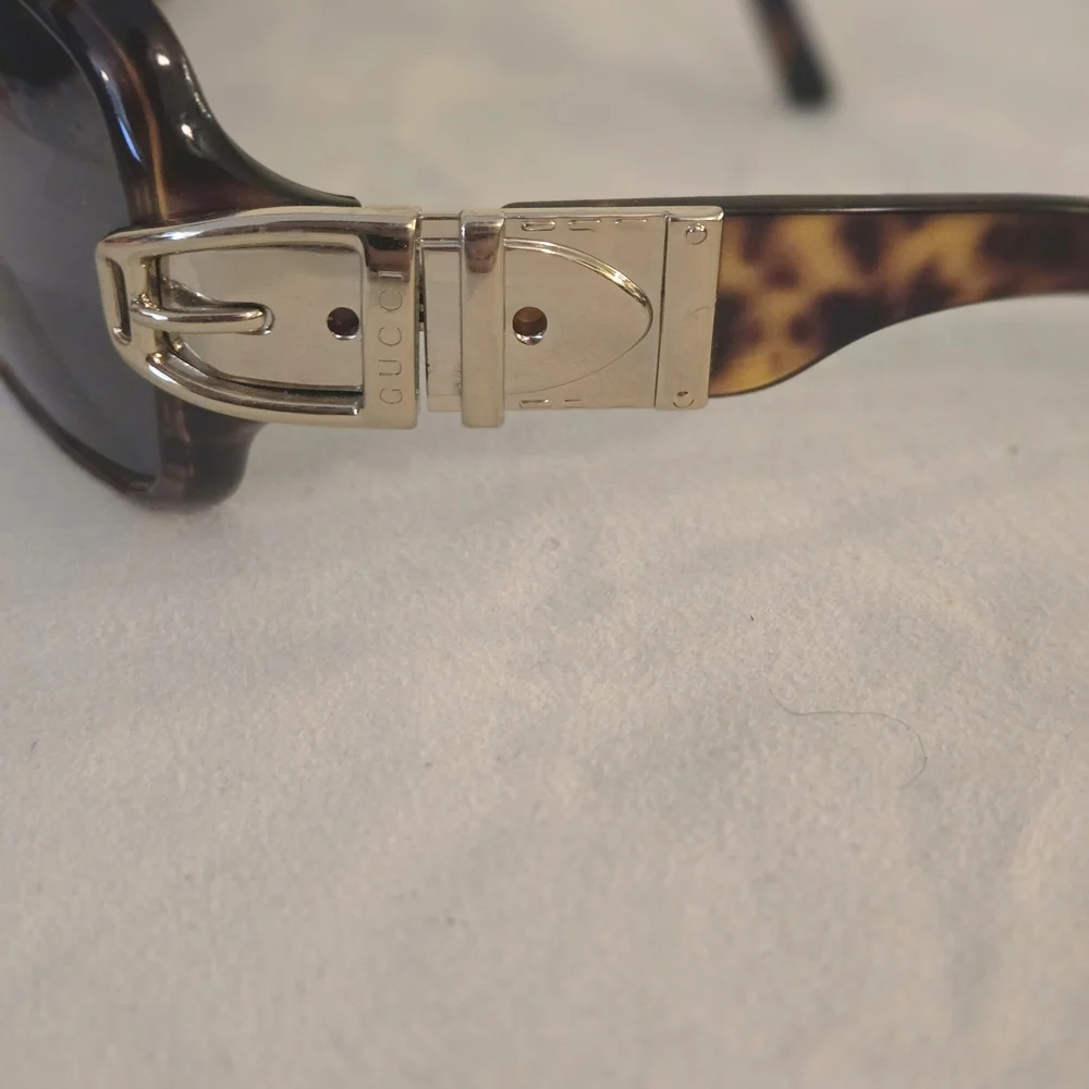 Gucci Branded Black and Gold Men's Sunglasses